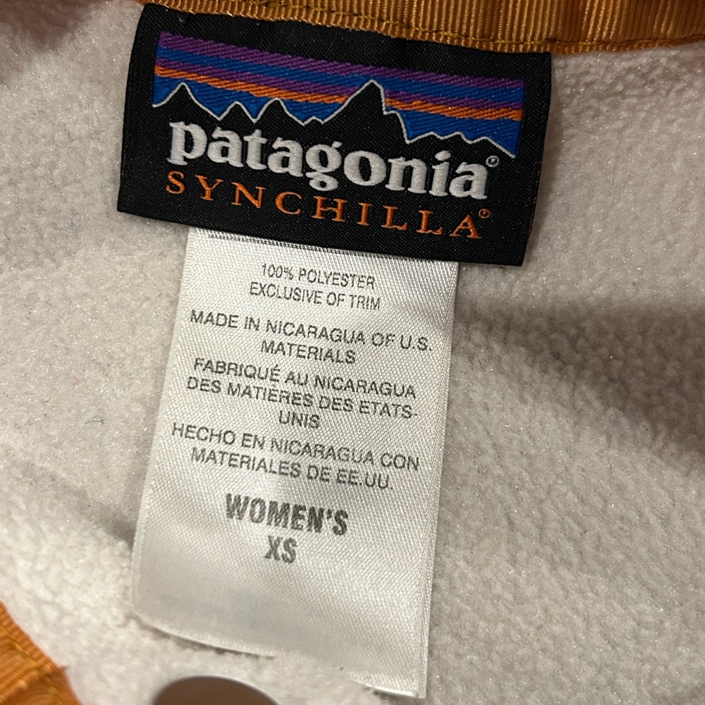 Patagonia Women's Lightweight Synchilla Snap-T Pullover Brown Tan Size XS - Picture 4 of 5